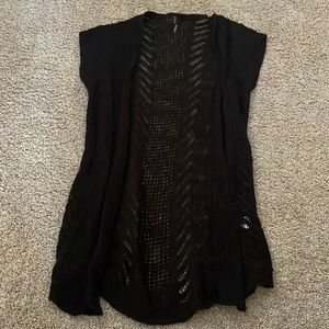black short sleeve sweater